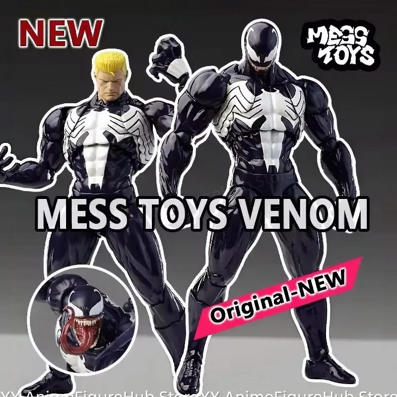 Mess Venom Lethal Neighbor Spider‑Man Symbiote Black Suit Action Figure Collectible Gifts