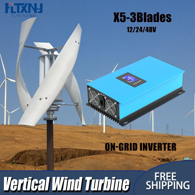 20/25KW Low Start Wind Turbine Generator 12v 24v 48v Windmill Speed Free Alternative Energy 3 Blades With On-grid System