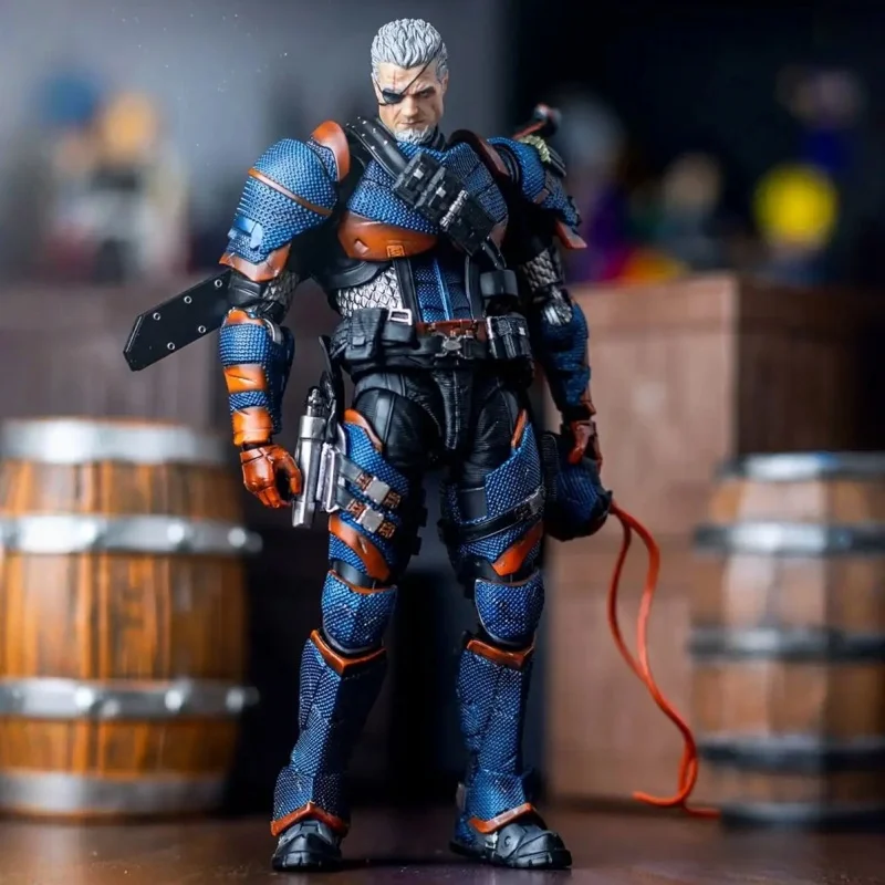 En Stock 1/12 Upfinegures Lpzz Deathstroke Arkham Knight jeu périphériques DC002 Anime figurine modèle jouet à collectionner cadeau