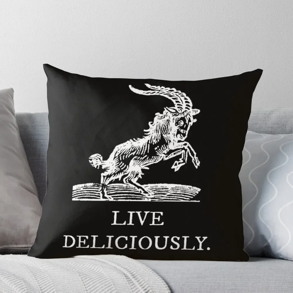 

Live Deliciously Throw Pillow Decorative Cushion Cover Christmas Cushion For Home