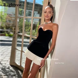 Eightree-vestidos de cóctel negros cortos para mujer, vestidos sexys para graduación, vestidos modernos de fiesta, vestido de fiesta personalizado