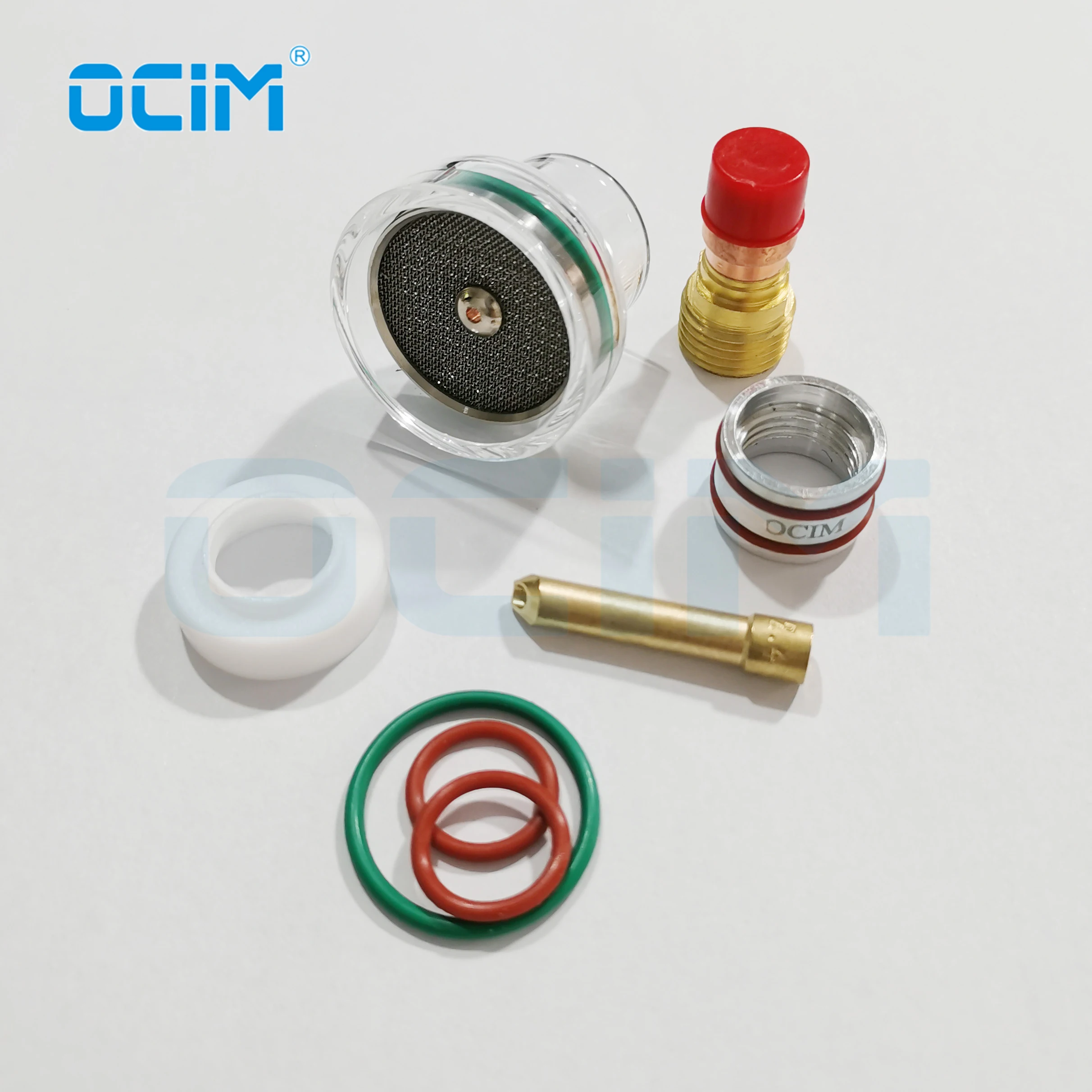 16# Champagne Tig Glass Clear Nozzle Cup Kit for TIG Torch