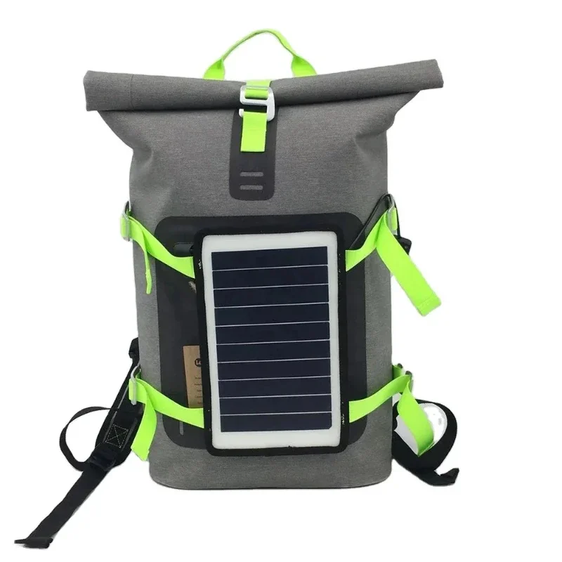 usb charger panel waterproof notebook solar backpack bag