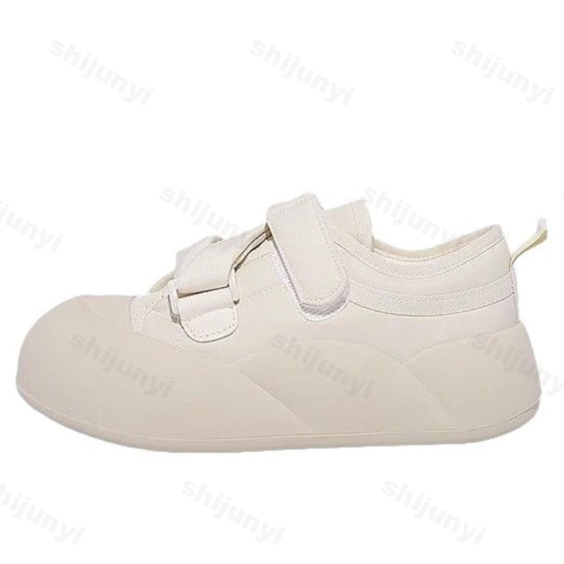 Women's Platform White Shoes Autumn New Comfort Height Increase Non Slip Casual Shoes Outdoor Wear-resistant Fashion Board Shoes view 6