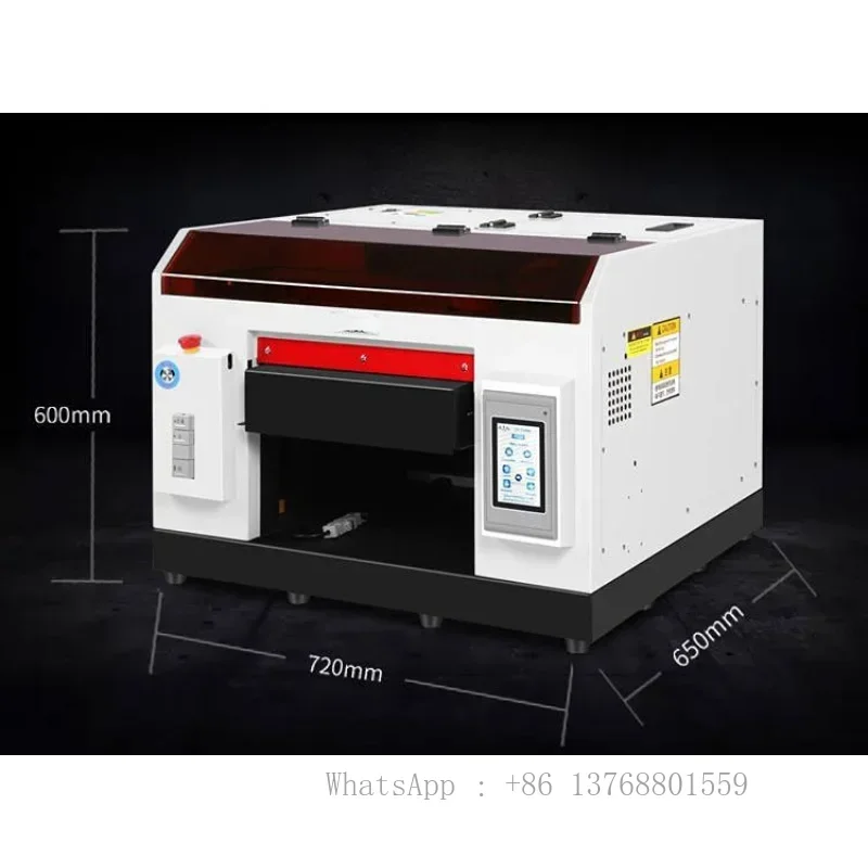 A3-18 UV Flatbed Printer A3 A4 Size R1390 L800 Printhead with Rotary for Bottle Phonecase Metal Acrylic Wood Cups Glass