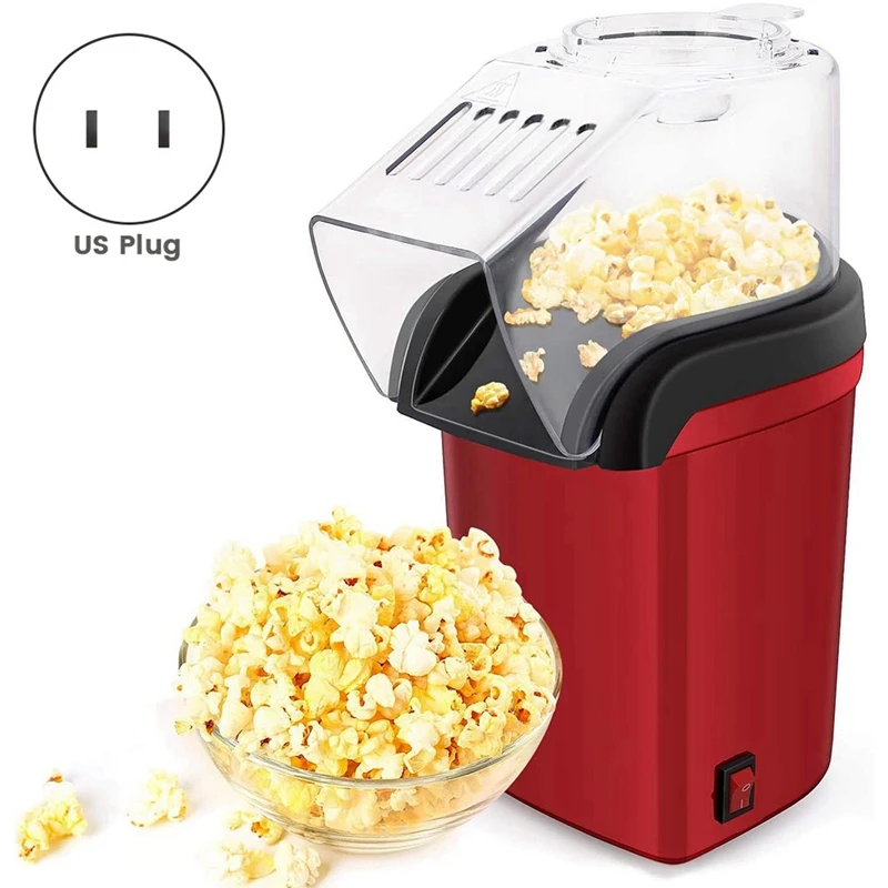 Hot Air Popper,Electric Popcorn Maker Machine With 1200W,Healthy Delicious Snack For Kid Adult Great For Parties