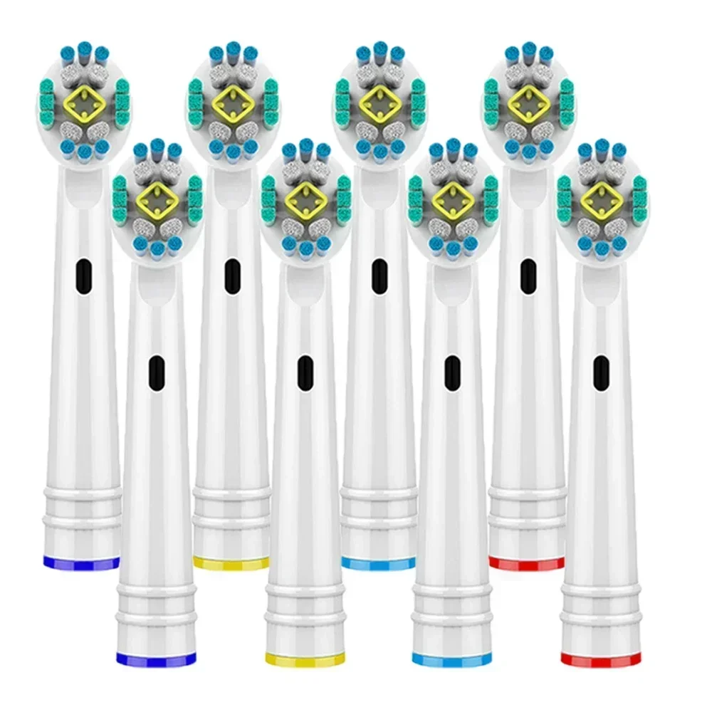 8pcs Electric Toothbrush Nozzles For Oral B 3D White Toothbrush Heads Braun Wholesale Dropshipping Toothbrush Heads