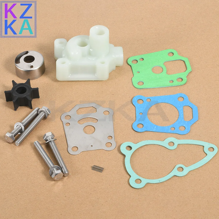 

369-87322-0 Outboard Water Pump Repair Kit with Housing For Nissan Tohatsu 4HP 5HP 6HP M4C MFS4B M5B MFS6B 369-87322 369873220M