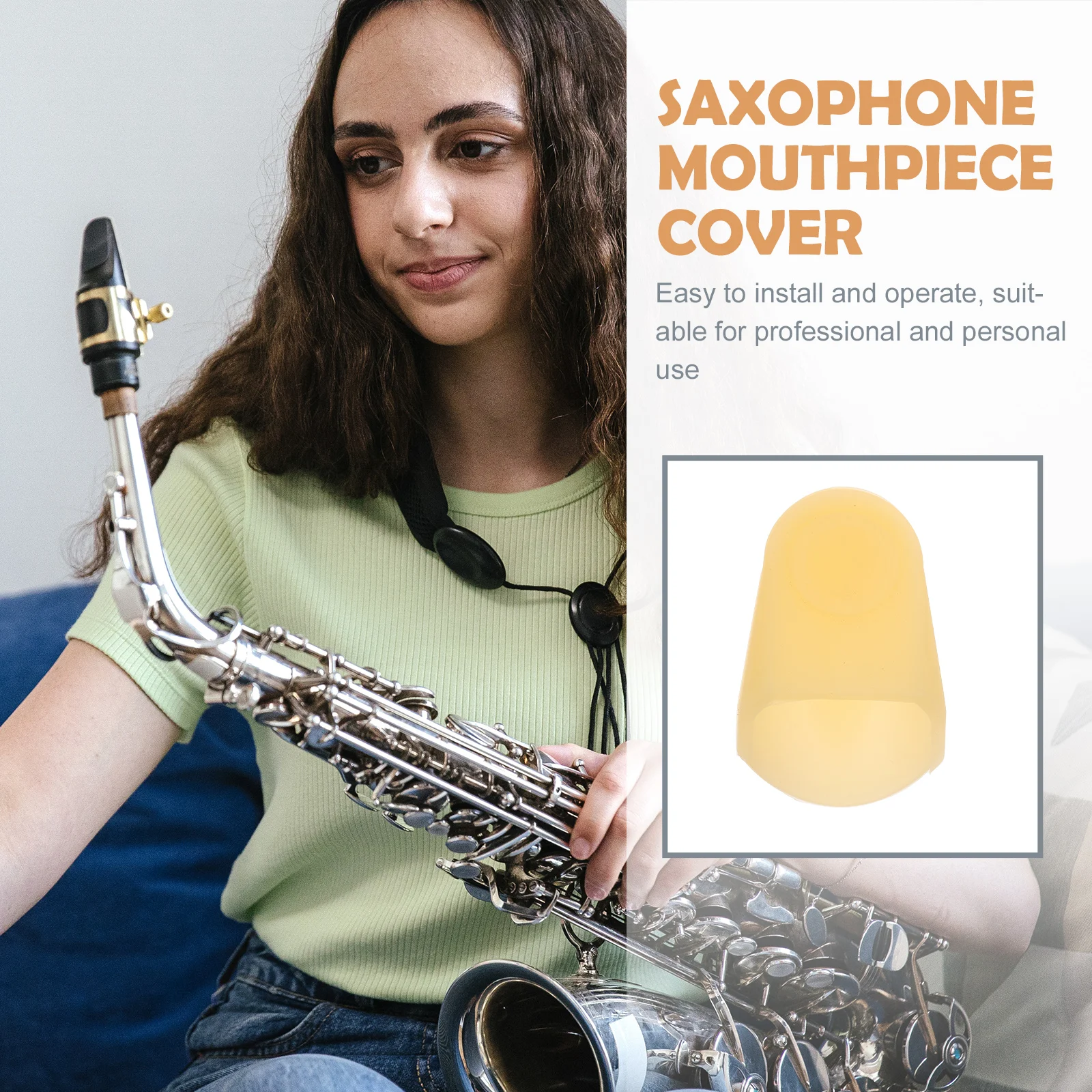 

Silicone Saxophone Cover Practical Design Replace Old Broken Caps Easy Install Operate Music Instrument Saxophone Cap