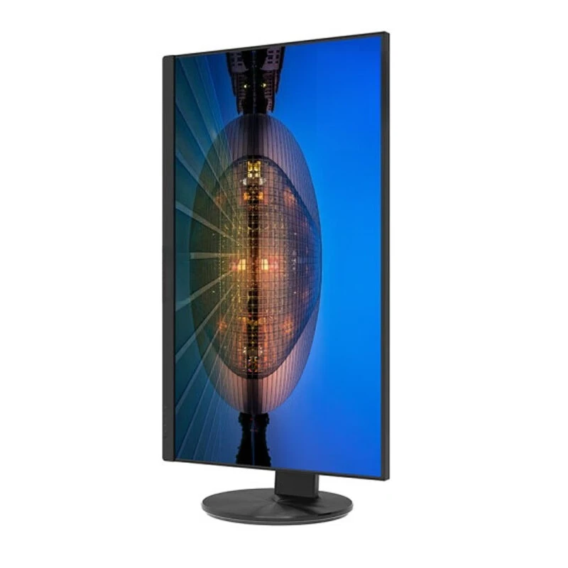 Layar LCD desktop U27V10R 27 inci 4K ultra-jernih dengan teknologi IPS, desain menghadap ke arah kantor, cocok untuk rumah.