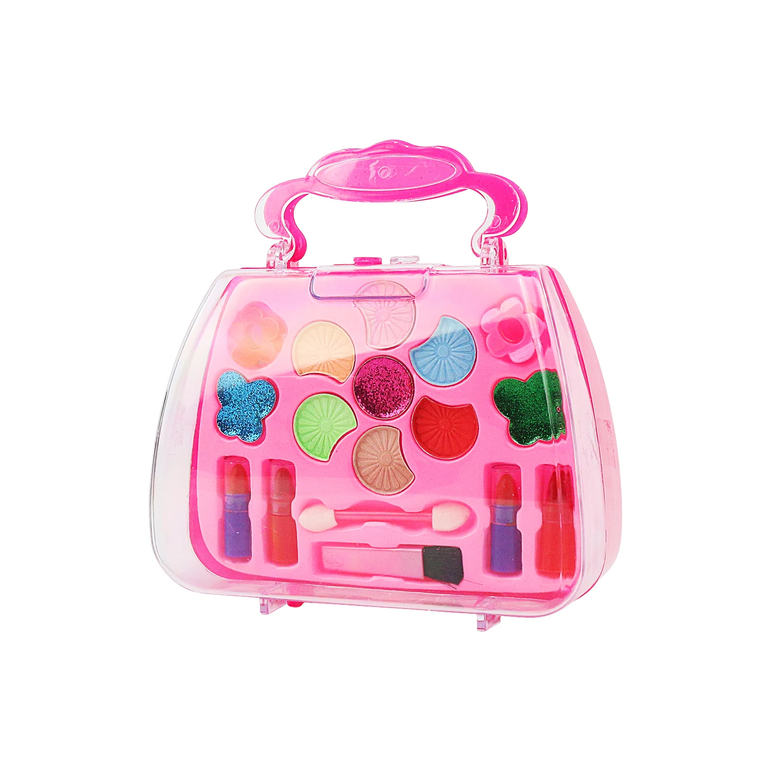 

Children's makeup toy portable box Lipstick eye shadow Girl's home dressing gift