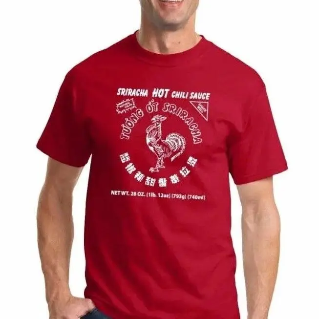 Camiseta con logotipo de Sriracha, salsa de chile caliente