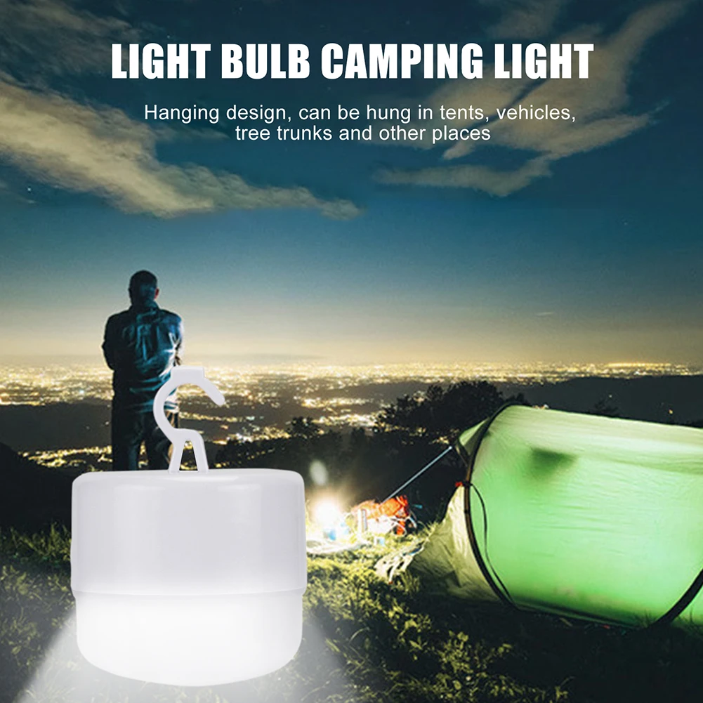 Led Emergency Camping Lights Portable Tent Hanging Lamp Rechargeable Night Light Lantern Adjustable for Hiking Fishing Outdoor