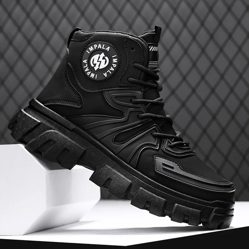 Men Motorcycle Boots Breathable Anti-fall Rider Road Racing Casual Shoes Motorbike Shoes Wear Resistant Motocross Tactics Boots view 2