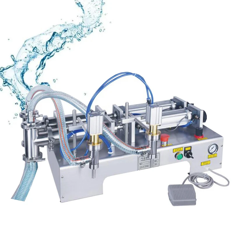 Оборудование для розлива бутылок с водой и соком полуавтоматическая машина для розлива духов и жидкостей с двойной головкой