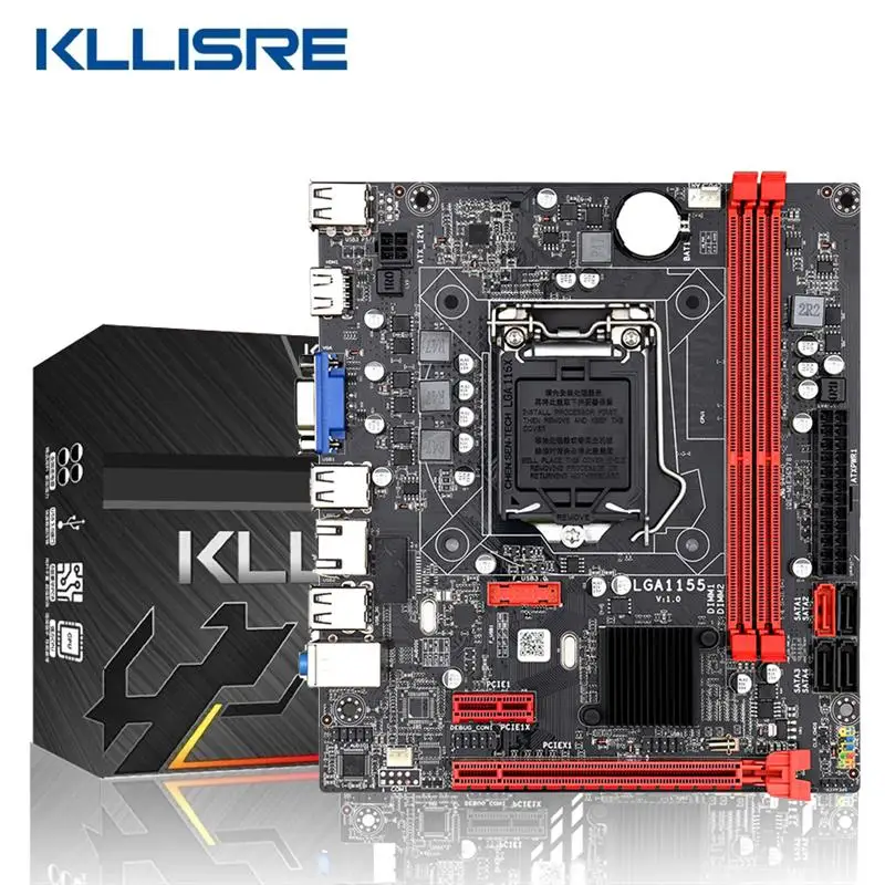 Go! Kllisre B75 Motherboard LGA 1155 for i3 i5 i7 CPU support DDR3 memory USB 3.0 SATA 3.0 Up to 16GB