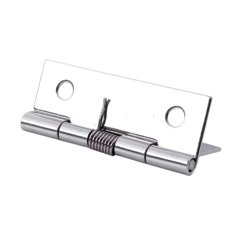 Furniture Cabinet With 50 X 38 X 5Mm, Spring Hinges Made Of Stainless Steel, Silver, 6 Pieces