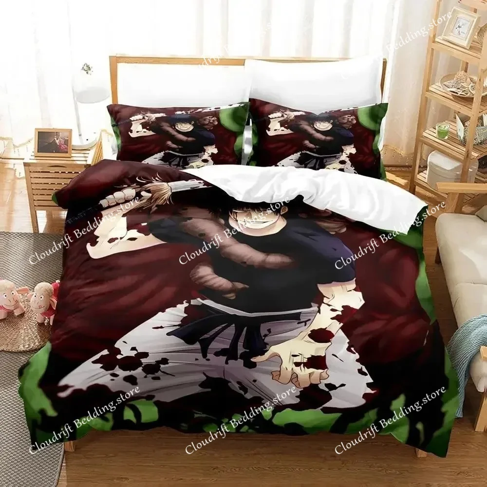 

New Toji Fushiguro Jujutsu Kaisen Bedding Set Single Twin Full Queen King Size Bed Set Aldult Kid Bedroom Duvet cover Sets Anime