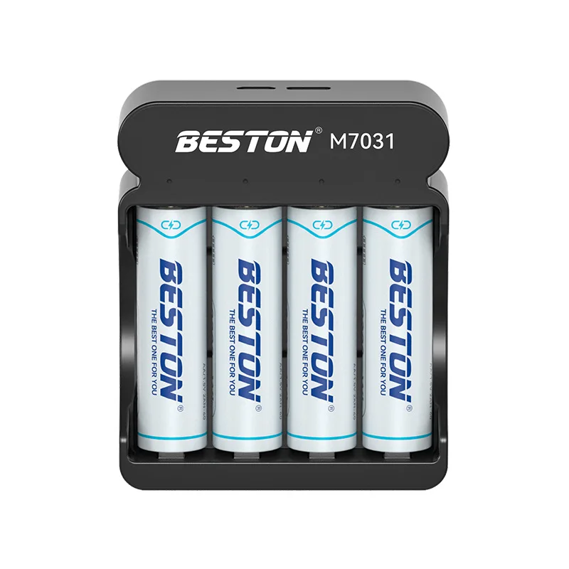 

Smart Battery Charger 4 Slot 1.5V Li-Ion Battery Charger for 5/7 1.5V AA AAA Rechargeable Li-Ion Battery with LED Indicator
