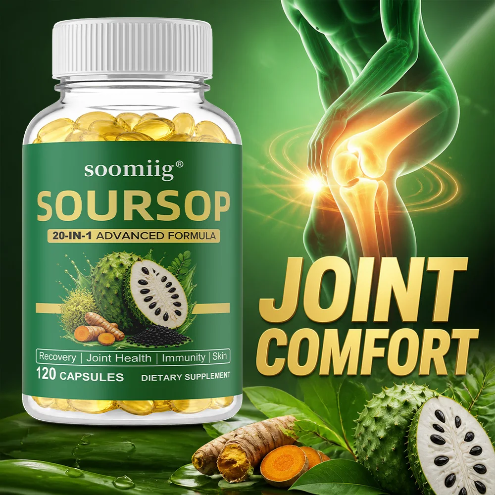 

Soursop Capsules - Relax, Liver and Sleep, Cell Support & Regeneration, Immune Boost Capsules Supplement