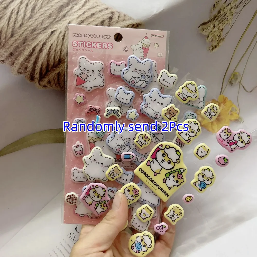 สติกเกอร์ 3 มิติ รูปทรงแปลกตา คาวาอี้ ซานริโอ โคโรโคโร คุริริน ของเล่นตกแต่งเคสมือถือ กระเป๋าเดินทาง DIY ของรางวัลสร้างสรรค์