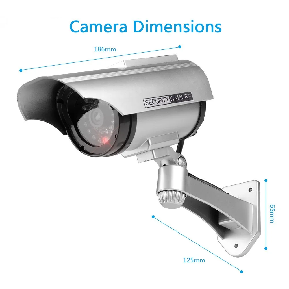 04CCTV Fake Surveillance Camera Solar Simulation Surveillance Virtual Camera High Imitation Camera