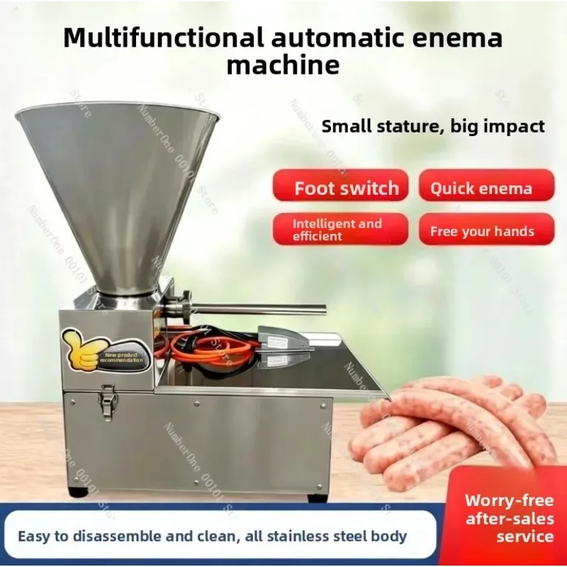 Commercial Automatic Table‑Top Sausage‑Stuffer, Filling Machine for Hot‑Dog, Ham & Glutinous‑Rice Sausage