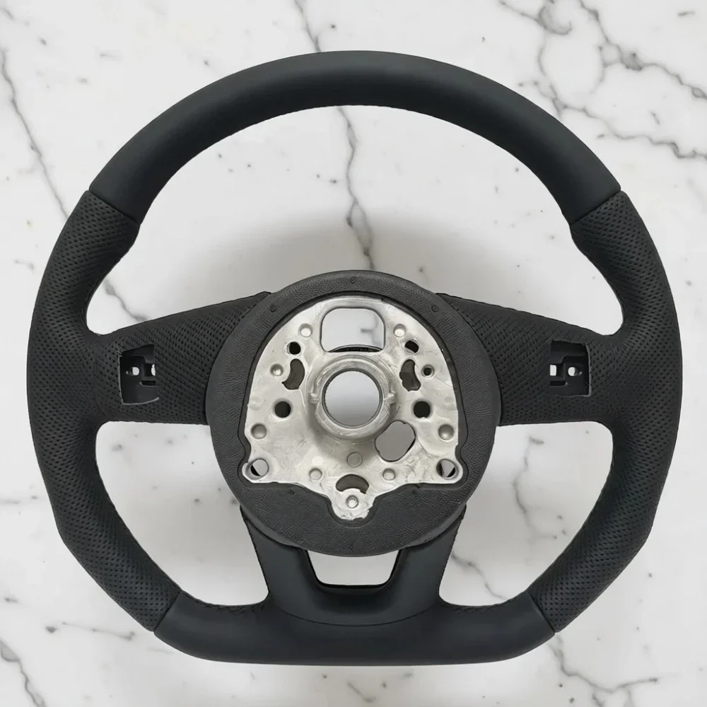 Sports Style Car Steering Wheel Suitable A3 A4 S4 B9 S3 8V RS4 RS5 A5 17-24 Car Accessories Leather Steering Wheel For Audi S5