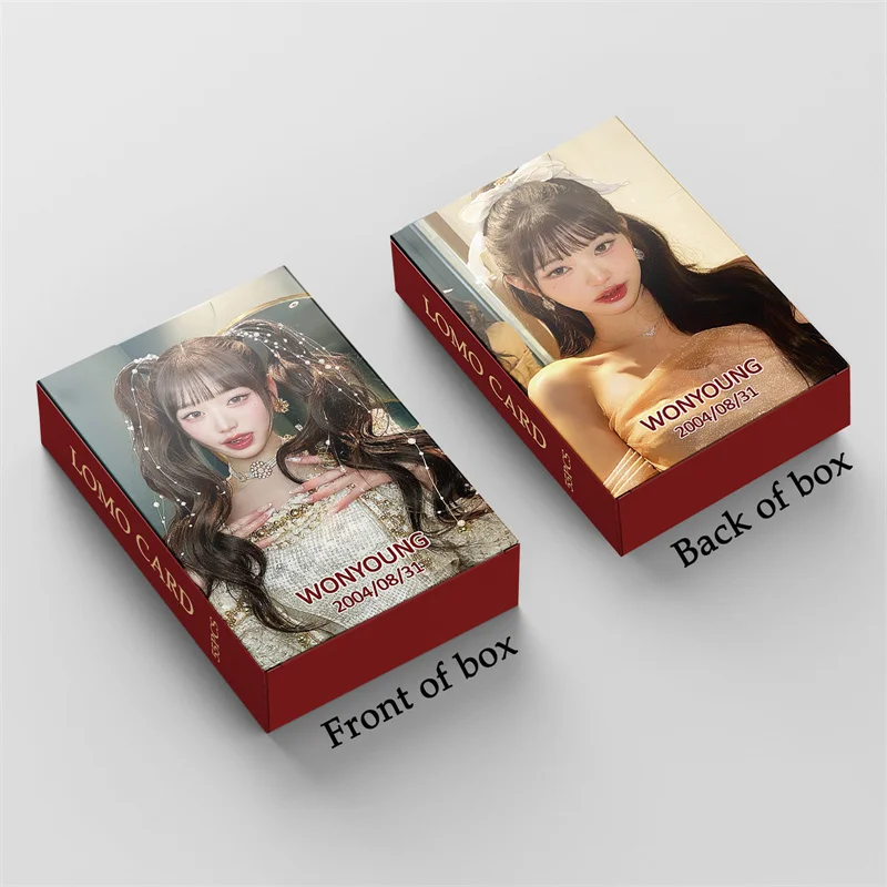 KPOP IVE Jang metadata Young Album, LOMOCard, WonYoung Rei, LIZ, Leesbones, Yujin Income, EUL GirS1 Collection Gift, Postcard, Photo Card, 55PCs, 2024