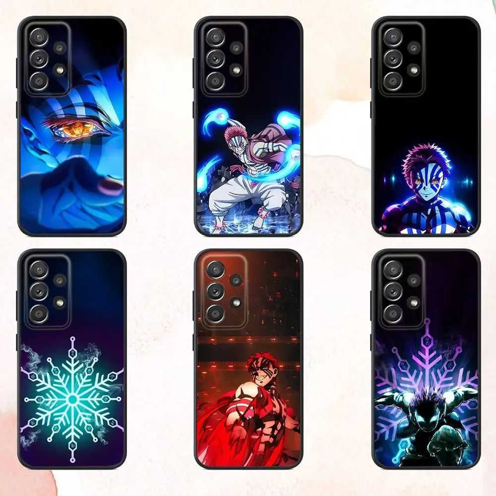 

D-Demon Akaza S-Slayer Phone Case For Samsung S25,S24,S21,S22,S23,S30,Ultra,S20,Plus,Fe,Lite,Note,10,9,5G Black Cover