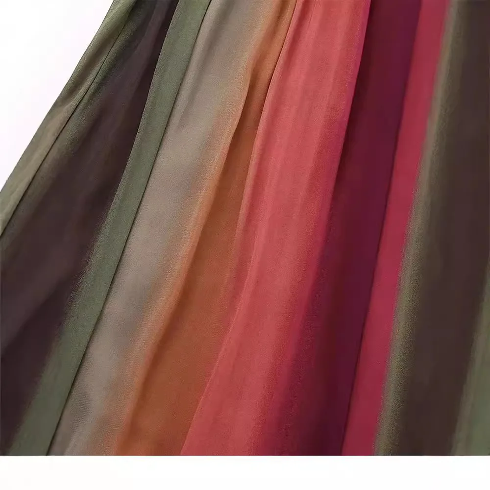 Vestido comprido de camo feminino, vestido maxi vintage feminino, sem mangas, gola V, cintura alta, férias de verão, baile de baile