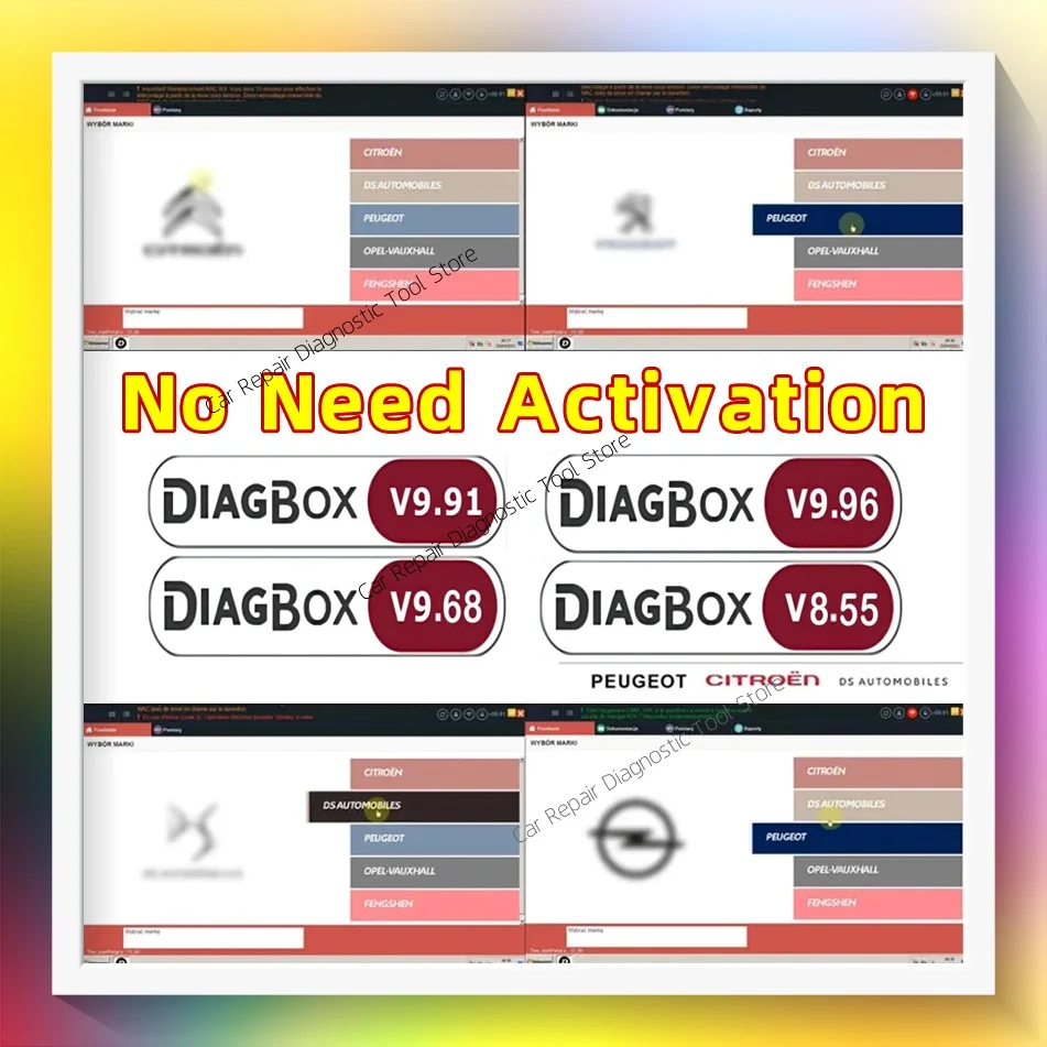 

2024 Car tools Diagbox V9.96 V9.91 V9.68 V8.55 Full Update For Lexia3 PP2000 Lexia-3 Diagbox 9.96 For Citroen/Peogeot Diagnosti