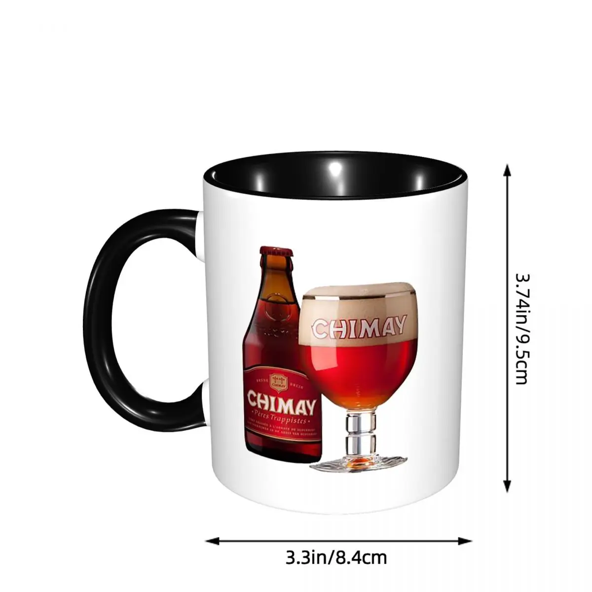 Chimay Logo Mug Funny Ceramic Coffee Cups Tea Mugs Milk Cup Drinkware Gifts for Friends - view 2