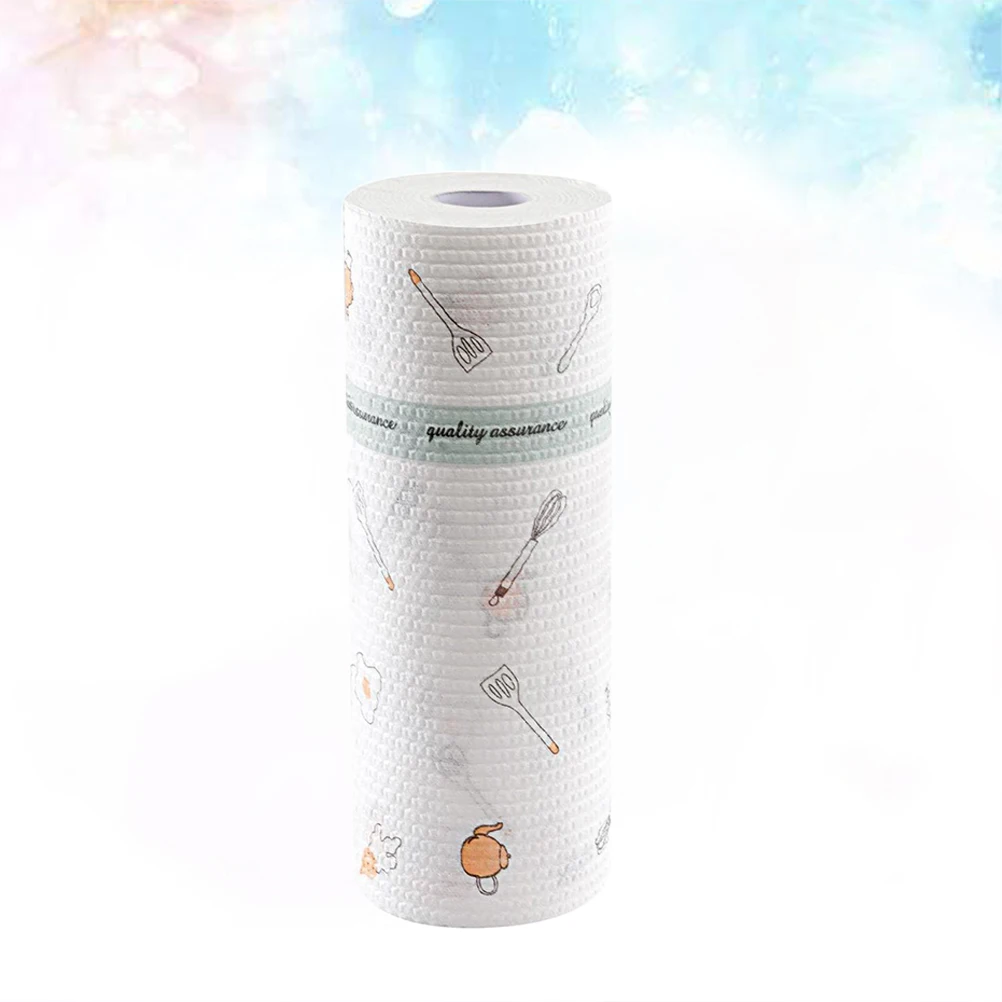 

1 Roll Disposable Kitchen Nonwoven Dish Cloth Water Absorbing For Home Cleaning Countertop Spills Cabinet Drying Dish Cloth