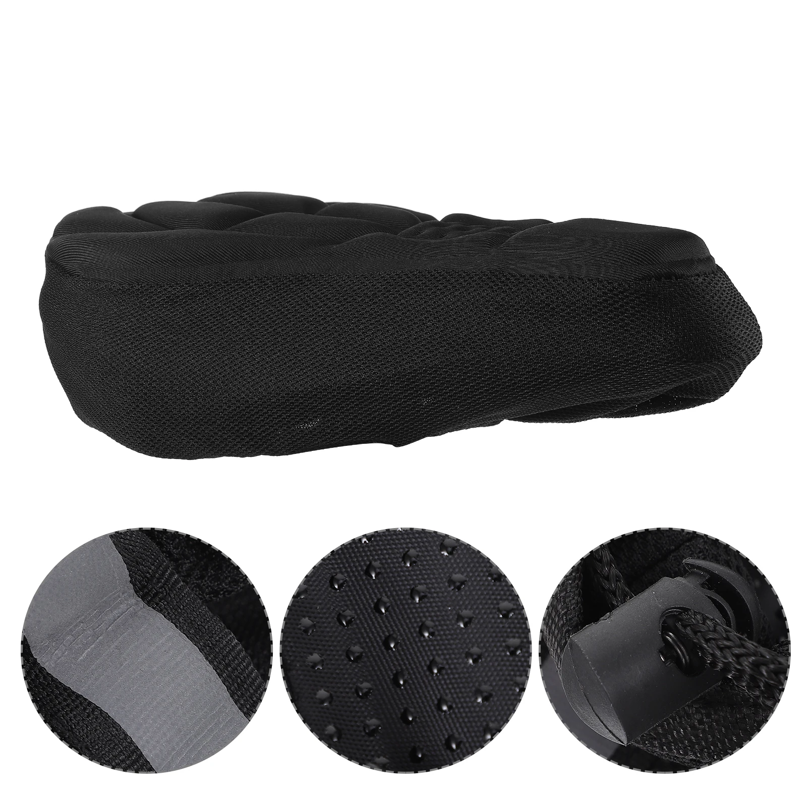 

Universal Bicycle Seat Cover Black Gel Cushion Comfortable Breathable Bike Saddle Cover Enhanced Ventilation for All Bike Types