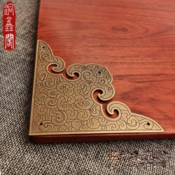 Thickened antique corner cabinet door copper corner printing corner piece door furniture decoration all copper corner piece