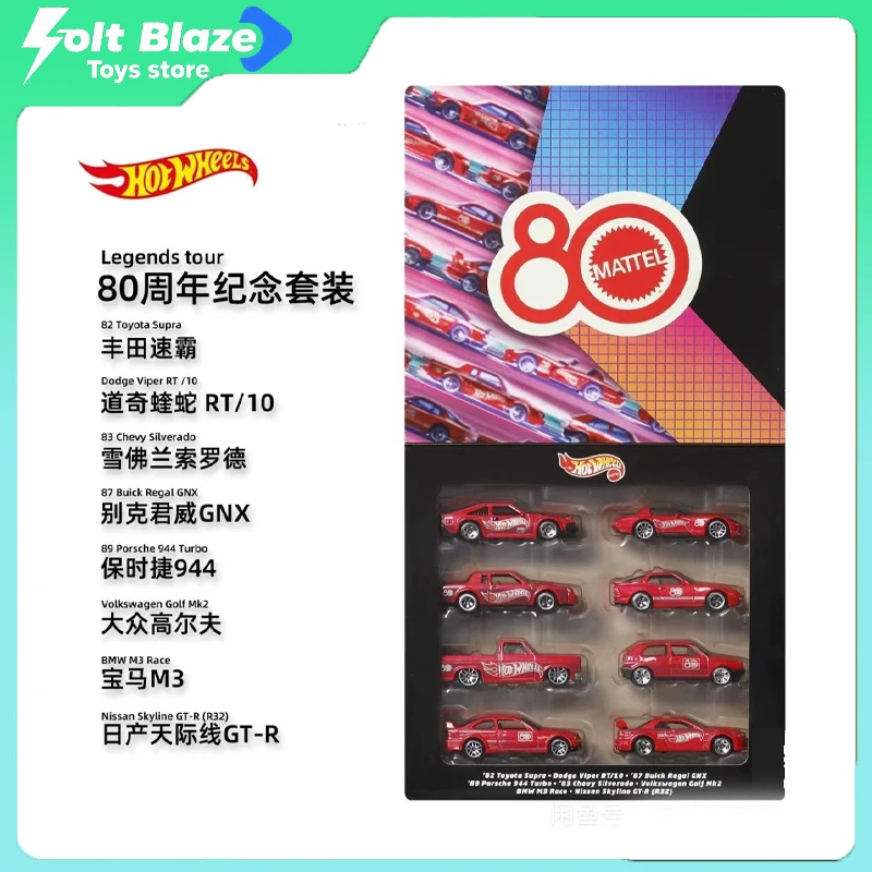 

Hot Wheels 2025 80s Legends Tour Series Car Model Alloy Simulation Static 82 Toyota Supra Dodge Viper Chevy Cars Model Boy Gifts