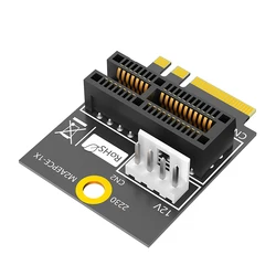 2230 M.2 Sleutel A + E Pcie X1 Adapter Kaart Pci Express Pci-e 1x Slot Naar M2 Ngff Sleutel A/A + E/E Converter Riser Kaart 4pin Voeding