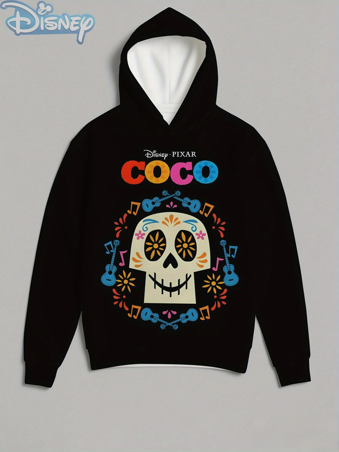 سويت شيرت بغطاء للرأس للأطفال من فيلم كوكو الجديد، سترة شتوية دافئة مطبوعة برسوم كارتونية للأطفال، هدية مثالية للأولاد والبنات