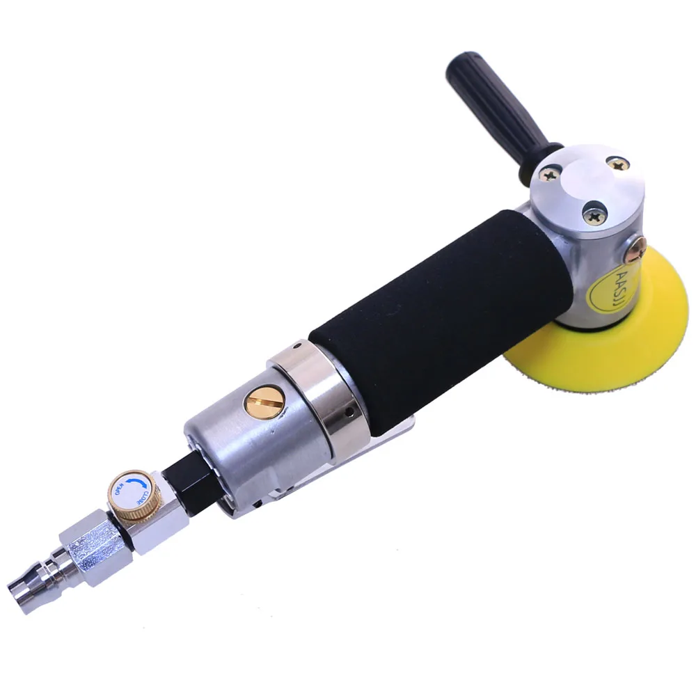 AT-450P 3-Inch Mini Track Air Polisher, Handheld Pneumatic Grinder, 5000RPM