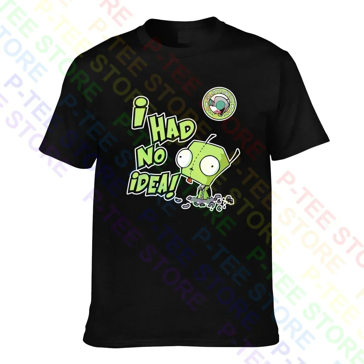 I Had No Idea Deep Thoughts With Gir Invader Zim T-shirt Tee Shirt Top Casual Hip Hop Best Quality