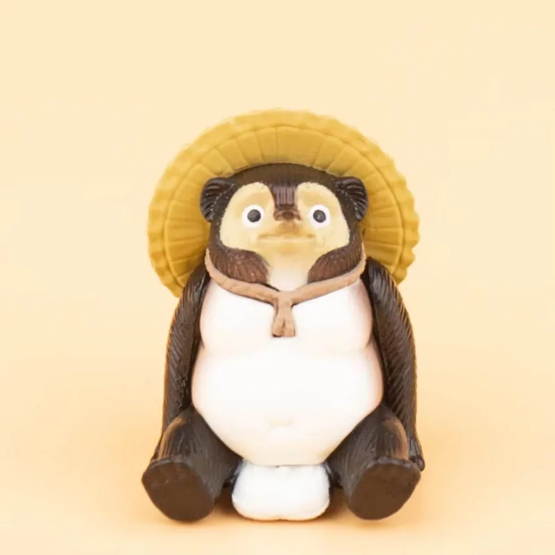 Kitan Gashapon แคปซูลของเล่นจําลอง Shigarakiyaki นั่ง Tanuki สัตว์ตกแต่งสัตว์รูปเด็กของขวัญเครื่องประดับ