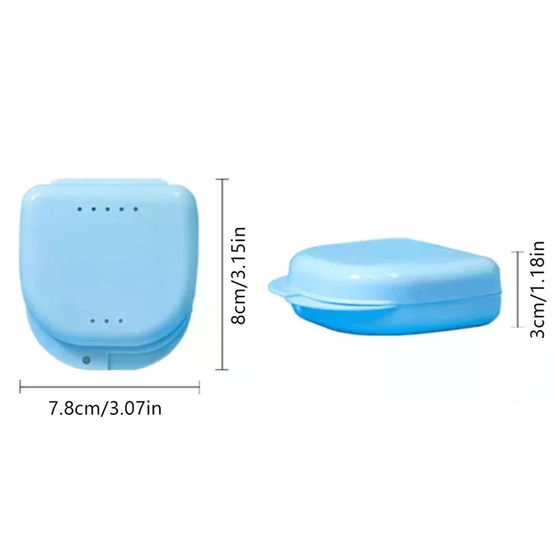 1/5 قطعة صندوق صينية أسنان مع مرآة صندوق التجنيب الأسنان حافظة بلاستيكية حاوية الأسنان صندوق أسنان حافظة واقية للأسنان الكاذبة #6
