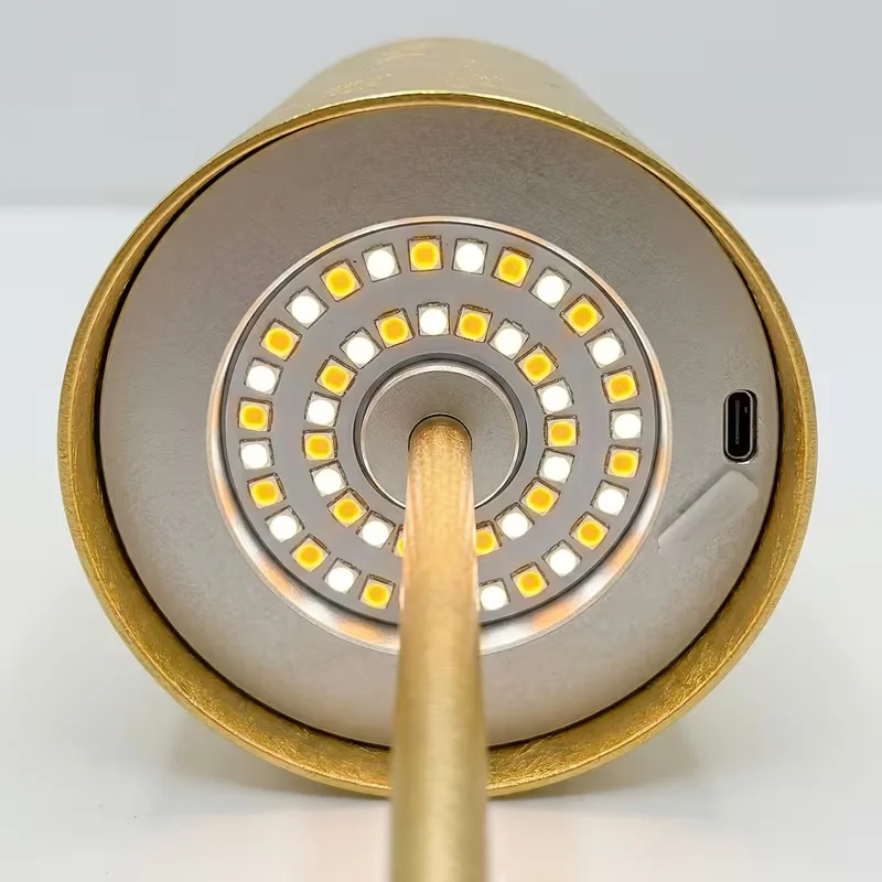 Rechargeable LED Table Lamp Cordless Design Stepless Dimming Extended Battery Life Touch Switch 3 Levels Dimmable Eye-Caring LED Type-C Port 3 Color Desk Lights Bar Club Dinner Creative Decorative Ambient Lighting, image 4