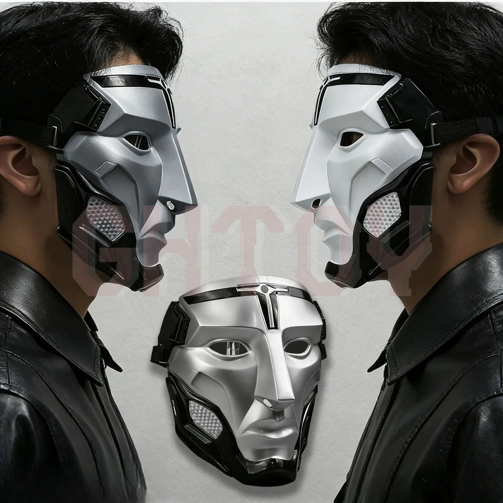 

21cm Delta Action Warden Mask Cosplay Prop High Quality Desktop Display Ornaments Collection Birthday Fans Gift for Girl Boys