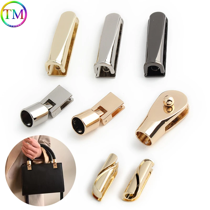 Metal Side Clip Buckle Hang Shackle Screw For Leather Handle Shoulder Bag Purse Strap Buckle Link Protect Connector Accessories