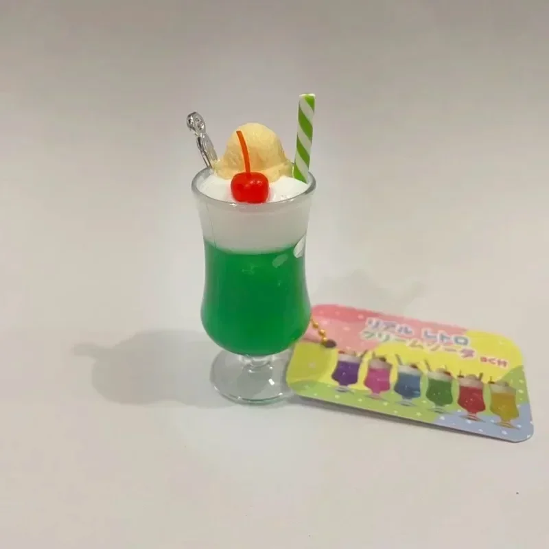 ي. دريم غاشابون كبسولة لعب ، شوا خمر ، الآيس كريم الاصطناعي كأس الصودا قلادة ، كيسي المياه المفاتيح ، هدية بي دي إم