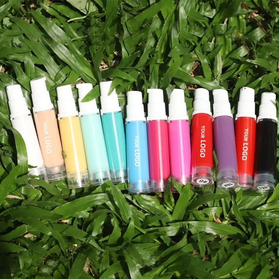 ฉลากส่วนตัว 12 สีท่ออายแชโดว์ Primer Moisturizing ยาวนานใช้งานง่ายคอนซีลเลอร์ Base Eye Primer Bulk แต่งหน้า