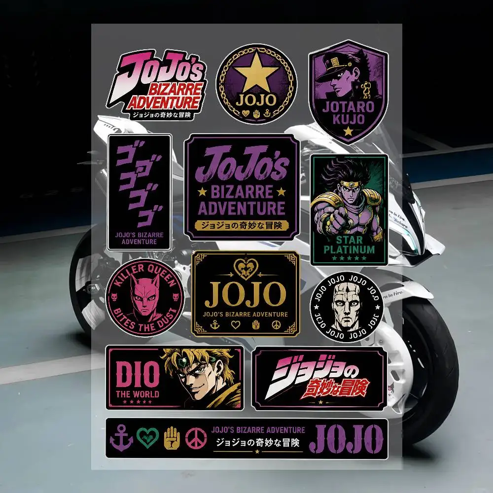 C-JoJso's Bizarre Adventure Stickers Waterproof Vinyl Decals For Car Motorcycle Helmet Laptop Skateboard