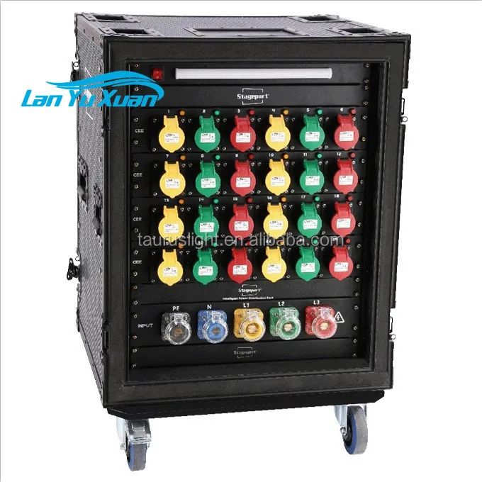 24 Channel CEE Power Rack 24x16A CEE 3Pin Output 5Pin 200A/400A Inoput Power Distribution Box